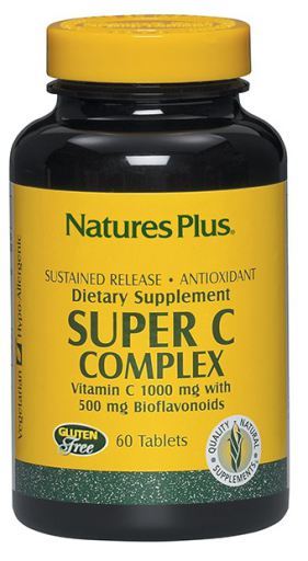NaturesPlus Super C Complex Bioflavonoids 60 Tablets