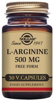 Solgar L-Arginine 500 mg 50 Vegetable Capsules