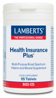 Health Insurance plus vitamins and minerals without iron 125 tablets