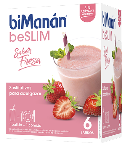 biMan&aacute;n beSlim Strawberry Flavor Smoothie 6 Units