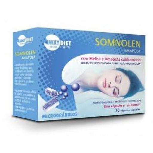 Waydiet Somnolen Poppy 30 Capsules