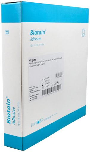 Coloplast Biatain Adh dressing 15X15Cm 3U
