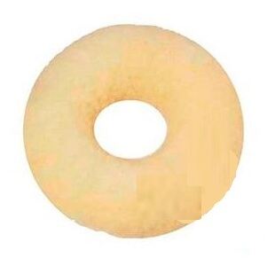 Ubiotex Round Natural Leather Cushion with Hole