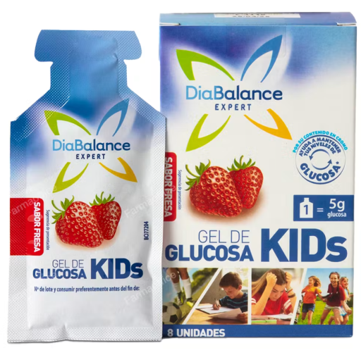 Diabalance Glucose Gel Kids 4 envelopes Strawberry