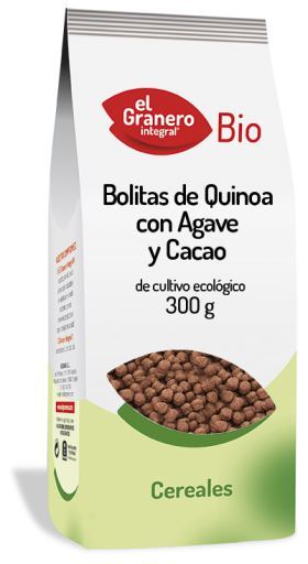 El Granero Integral Quinoa balls with Agave and Cocoa Bio, 300 Gr
