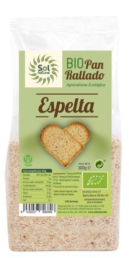 Sol Natural Bio Spelt Bread Crumbs 300g