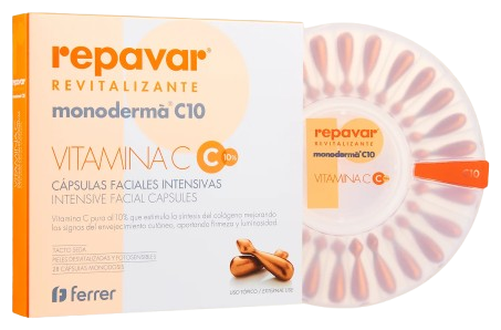 Repavar Monoderm&agrave; C10 Intensive Facial Capsules 28 Units