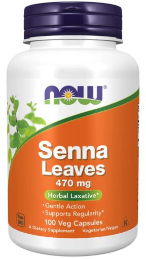 Senna Leaves 470 mg 100 Capsules