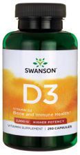 Vitamin D3 2000 IU Higher Potency 250 Capsules