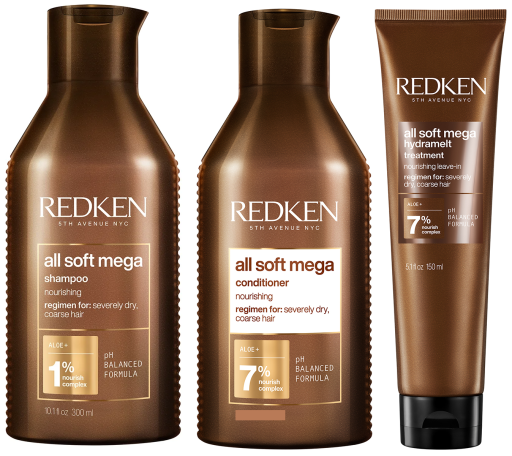 All Soft Mega Shampoo 300 ml+Conditioner 250 ml+Treatment 150 ml