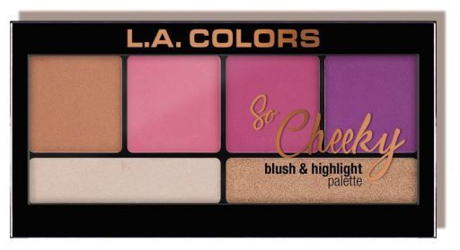 L.A. Colors So Cheeky palette blusher and highlighter Sweet and Sassy
