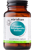 Viridian Ashwagandha Bio Extract 60 Vegetarian Capsules