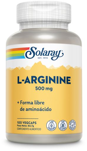 Solaray L-Arginine 500 mg 100 Vegetable Capsules