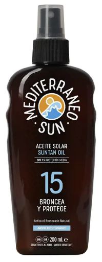 Mediterraneo Sun Suntan Oil Tans and protects 200 ml