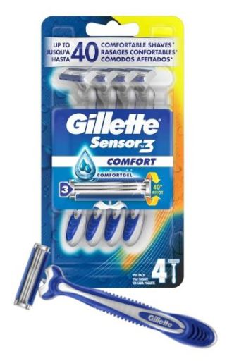 Sensor3 Comfort Disposable Razor 4 units