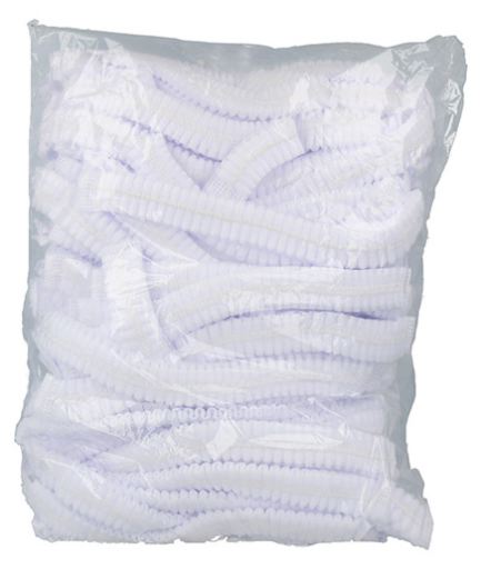 White Breathable Shower Cap 100 units