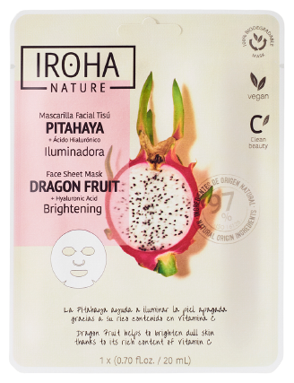 Iroha Nature Pitahaya Illuminating Mask + Hyaluronic Acid 20 ml