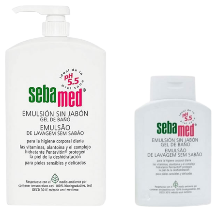 Emulsion without Soap Sensitive Skin 1L+Emulsion 200 ml