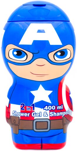 Marvel Air-val Captain America Gel and Shampoo 400 ml