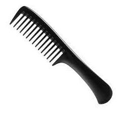 Eurostil Black Wide Spike Scarpidor Comb