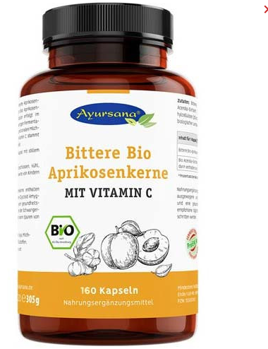 Ayursana Fermented Apricot Seeds 160 Capsules