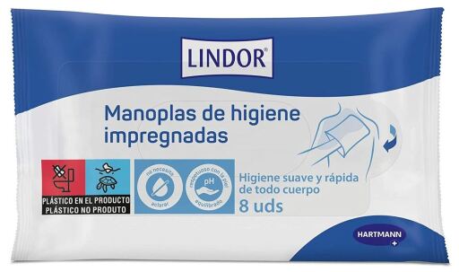 Hartmann Lindor Impregnated Hygiene Mitts 8 Units