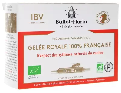 Ballot-Flurin Dynamic Preparation French Royal Jelly Eco 10 Ampoules