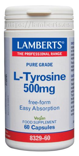 Lamberts L-Tyrosine 500 Mg 60 Capsules