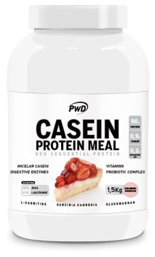 PWD Nutrition Casein Protein Meal Strawberry Cheesecake 1.5 Kg