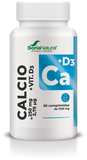 Soria Natural Calcium + D3 60 Tablets