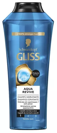 Schwarzkopf Gliss Aqua Revive Moisturizing Shampoo 400 ml