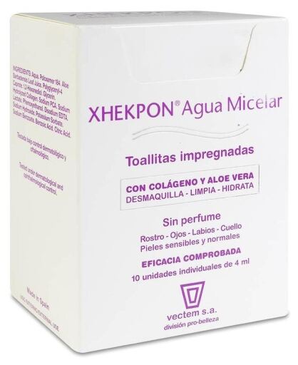 Vectem Xhekpon Micellar Water 10 Wipes 4 ml