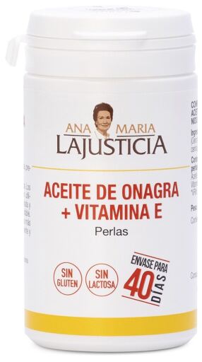 Ana Mar&iacute;a Lajusticia Evening Primrose Oil +Vitamin E 80 Pearls